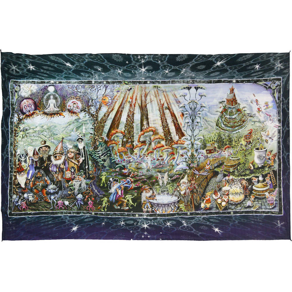 Forest Friends Heady Art Print Tapestry by Sunshine Joy